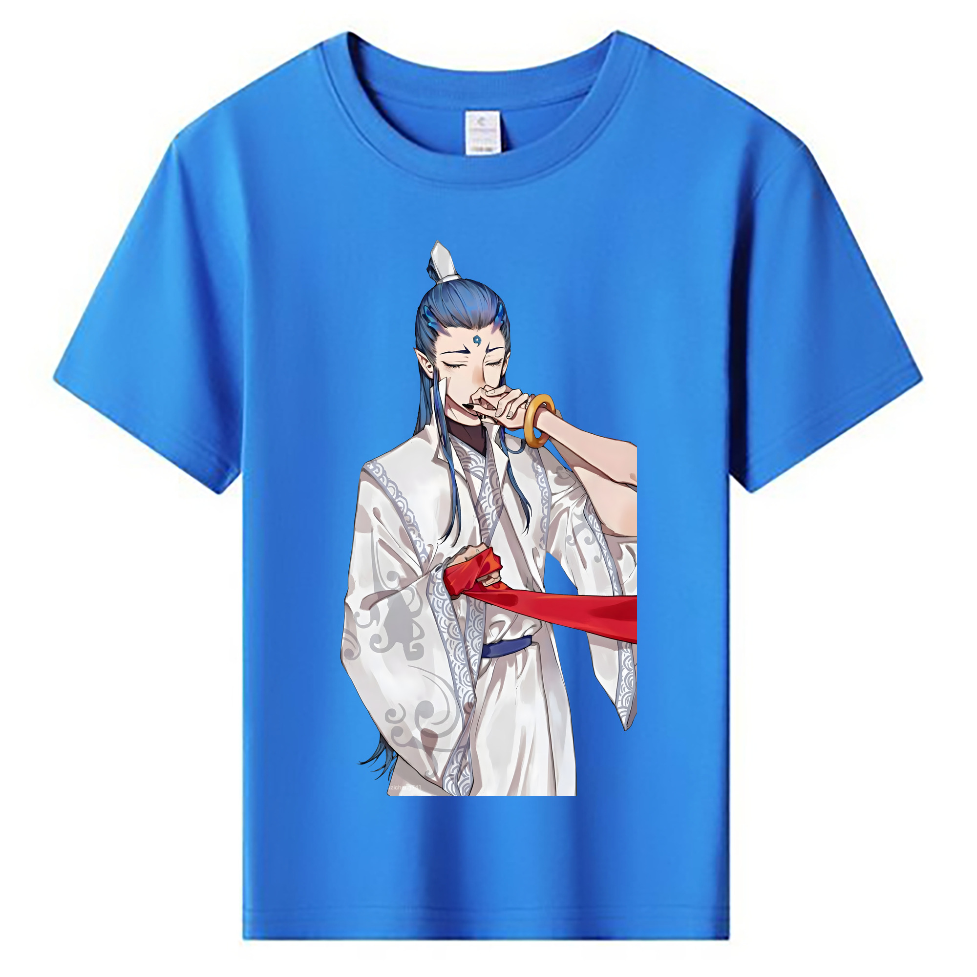 （画像用） Ne Zha 2 ナタ 魔童の大暴れ 綿100％キッズTシャツ（フロントプリント）